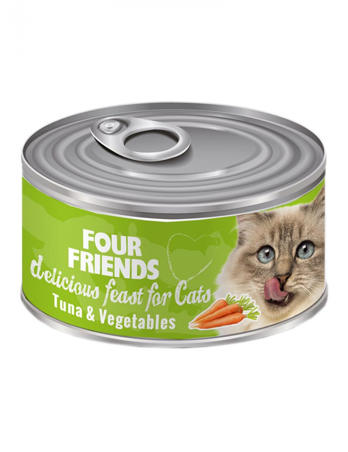 four friends kattmat tonfisk grönsaker
