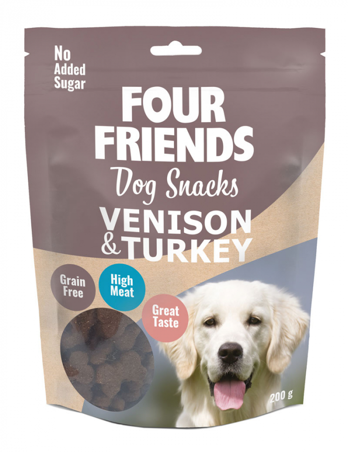 FourFriends hundgodis Dog Snacks Venison & Turkey