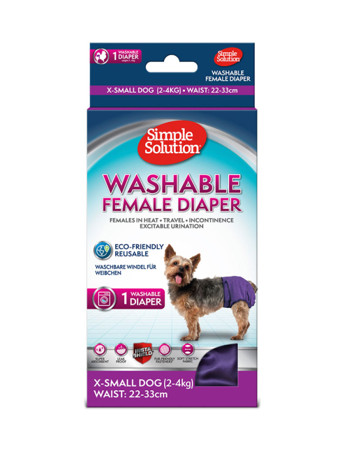 Simple solution washable female diaper extra small