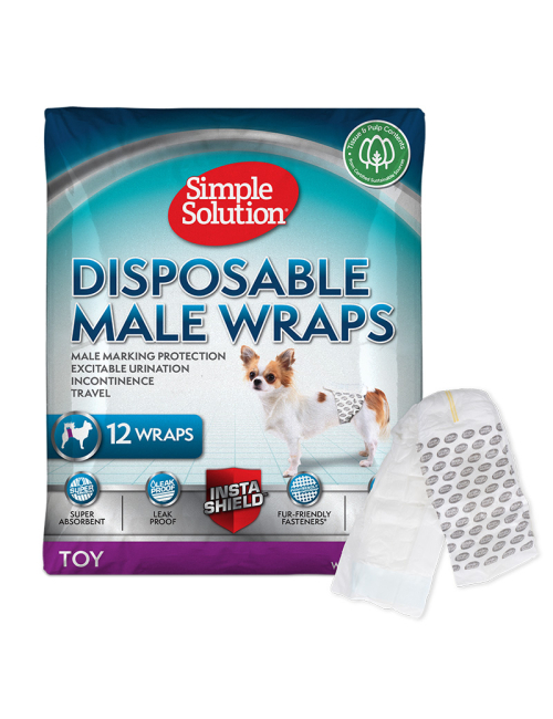 Simple Solution Disposable Male Wrap Extra Small 12-pack