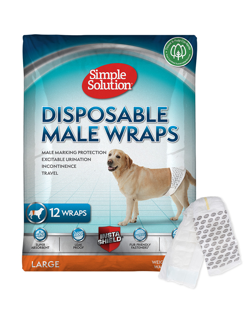 Simple Solution Disposable Male Wrap Large 12-pack Simple Solution Disposable Male Wrap Large 12-pack