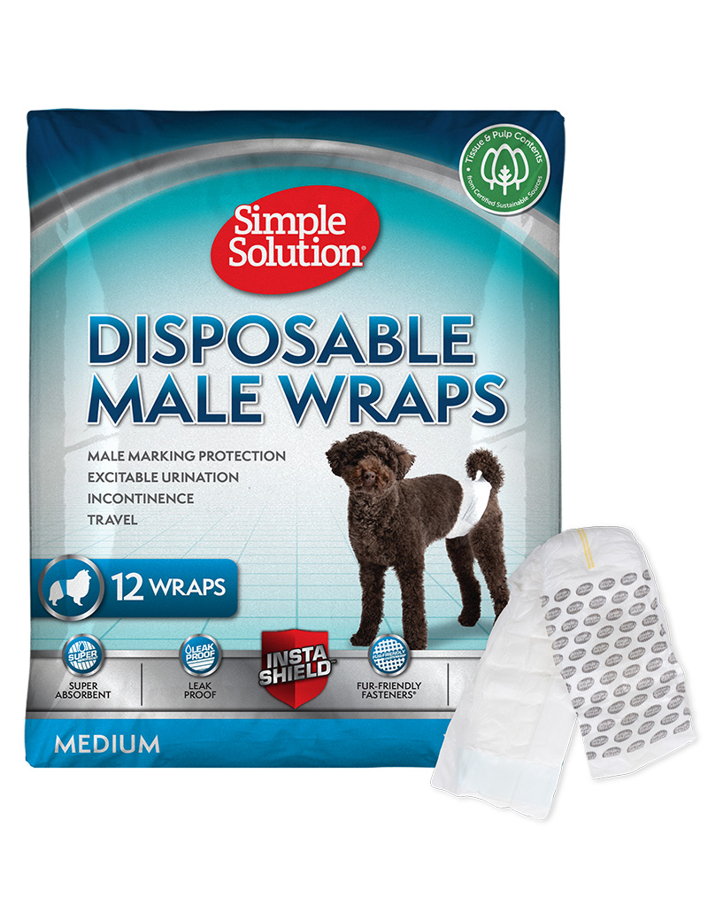 Simple Solotion Disposable Male Wrap Medium 12-pack Simple Solotion Disposable Male Wrap Medium 12-pack
