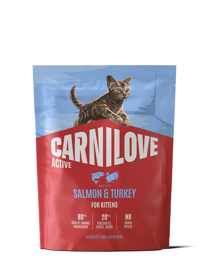 CARNILOVE-ACTIVE-Cat-Turkey-Salmon-kittens-400G CARNILOVE-ACTIVE-Cat-Turkey-Salmon-kittens-400G