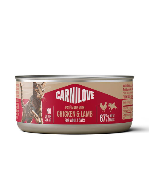 CARNILOVE-Cat-CAN-Pate-Chicken-Lamb-100G