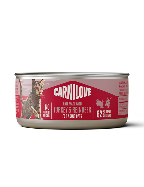 CARNILOVE-Cat-CAN-Pate-Turkey-Reindeer-100G
