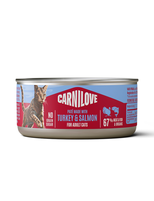 CARNILOVE-Cat-CAN-Pate-Turkey-Salmon-100G
