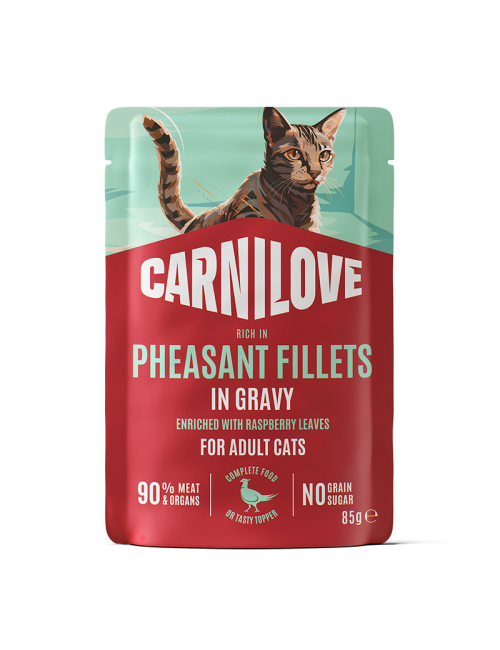 CARNILOVE-Cat-POUCH-GRAVY-Pheasant-Raspberry-85G