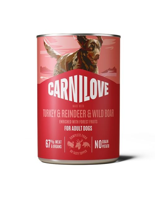 CARNILOVE-Dog-CAN-WildMeat-Turkey-Venison-Reindeer-400G