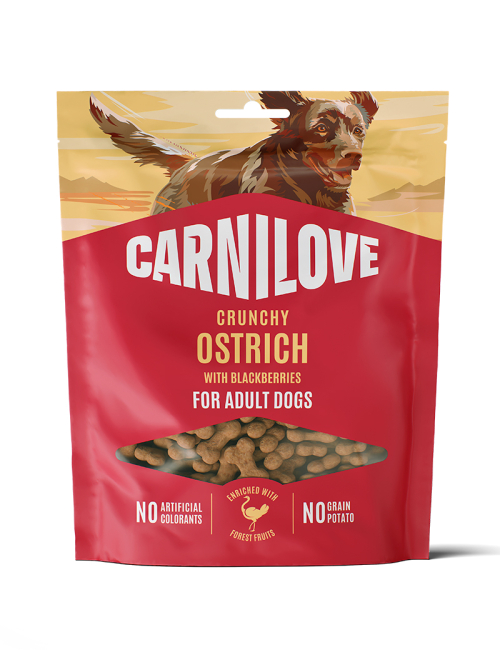 CARNILOVE-Dog-CRUNCHY-Snack-Ostrich-Blackberries-200G