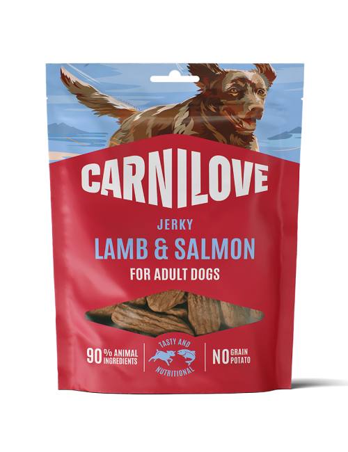 CARNILOVE-Dog-JERKY-Lamb-Salmon-100G