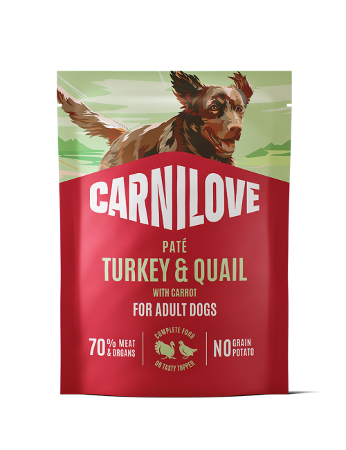 CARNILOVE-Dog-POUCH-Pate-Quail-YellowCarrot-300G