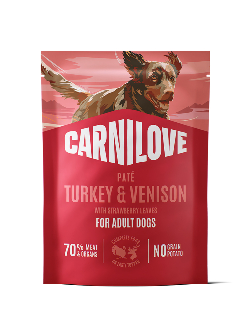 CARNILOVE-Dog-POUCH-Pate-Venison-Strawberry-300G