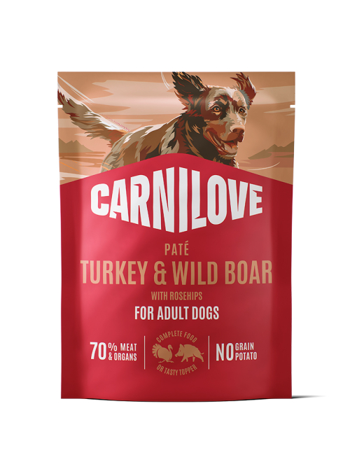 CARNILOVE-Dog-POUCH-Pate-WildBoar-Rosehips-300G