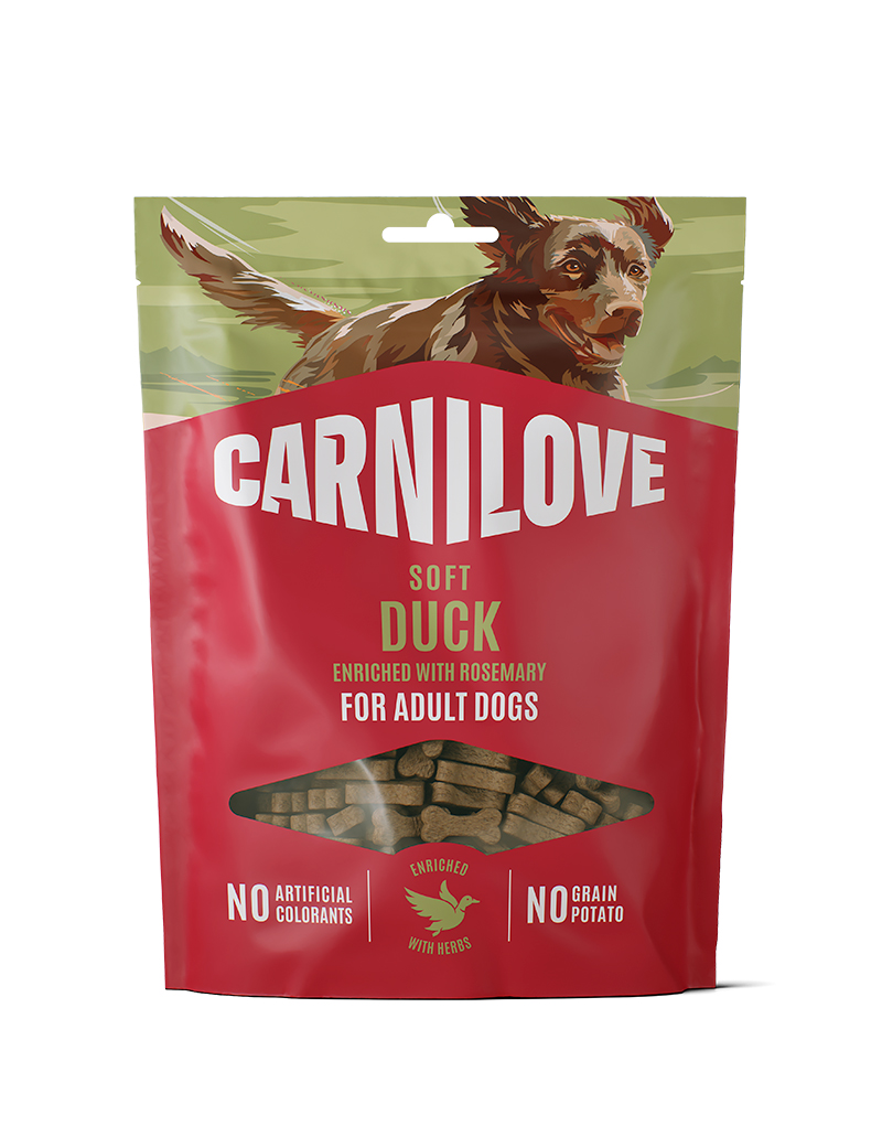 CARNILOVE-Dog-SOFT-Snack-Duck-Rosemary-200G CARNILOVE-Dog-SOFT-Snack-Duck-Rosemary-200G