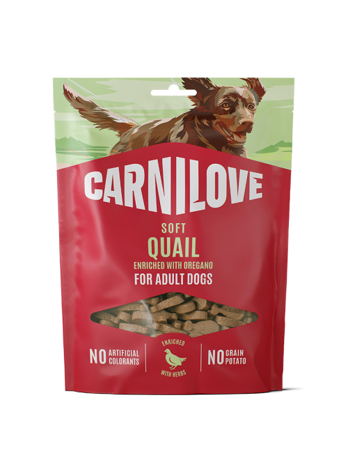 CARNILOVE-Dog-SOFT-Snack-Quail-Oregano-200G