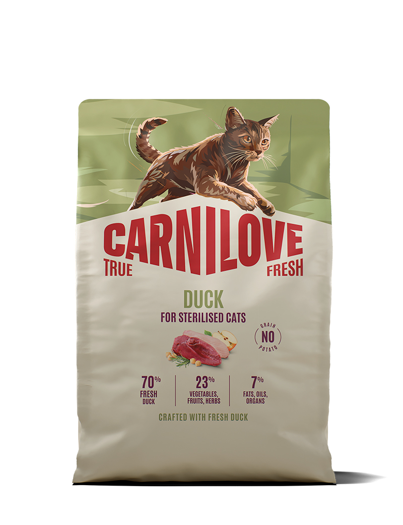 CARNILOVE-TRUEFRESH-Cat-Duck-sterilised-adults-2KG CARNILOVE-TRUEFRESH-Cat-Duck-sterilised-adults-2KG