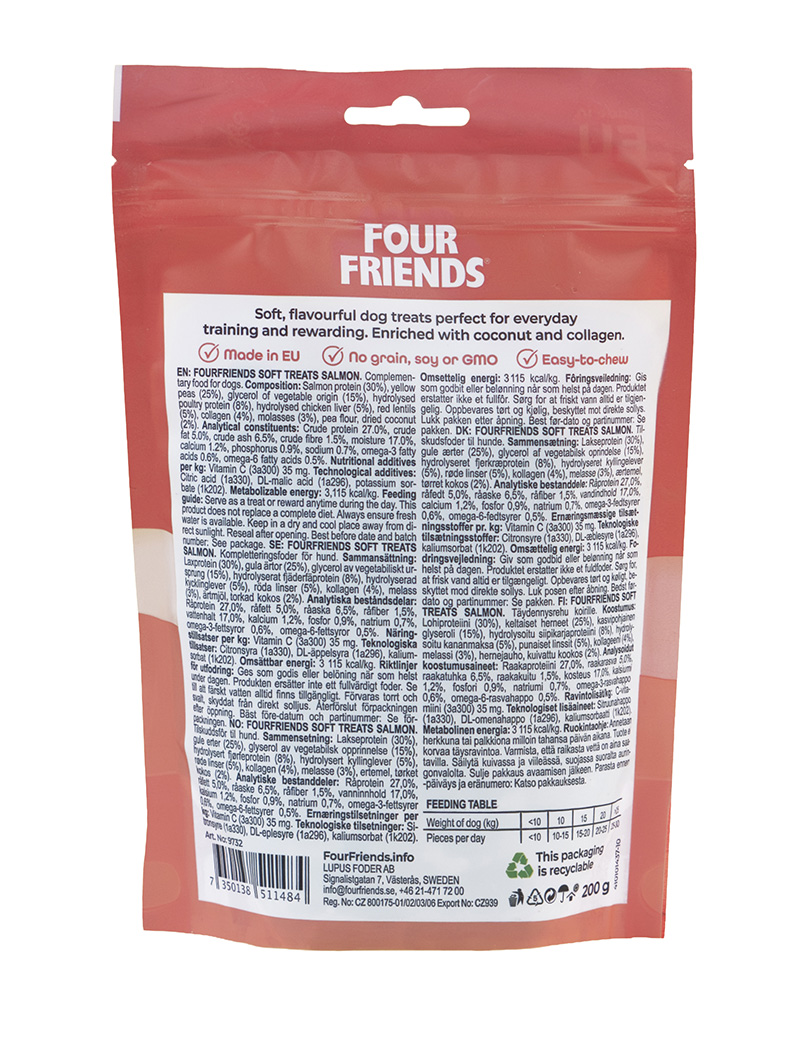 FourFriends_Soft_Treats_Salmon_200g_Back FourFriends_Soft_Treats_Salmon_200g_Back